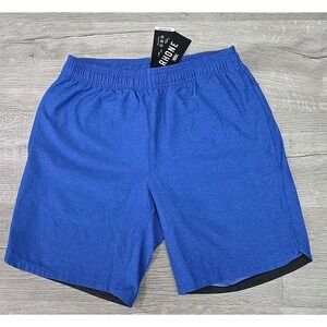 New Rhone 8" Guru Performance Training Shorts Men's Small Unlined Blue